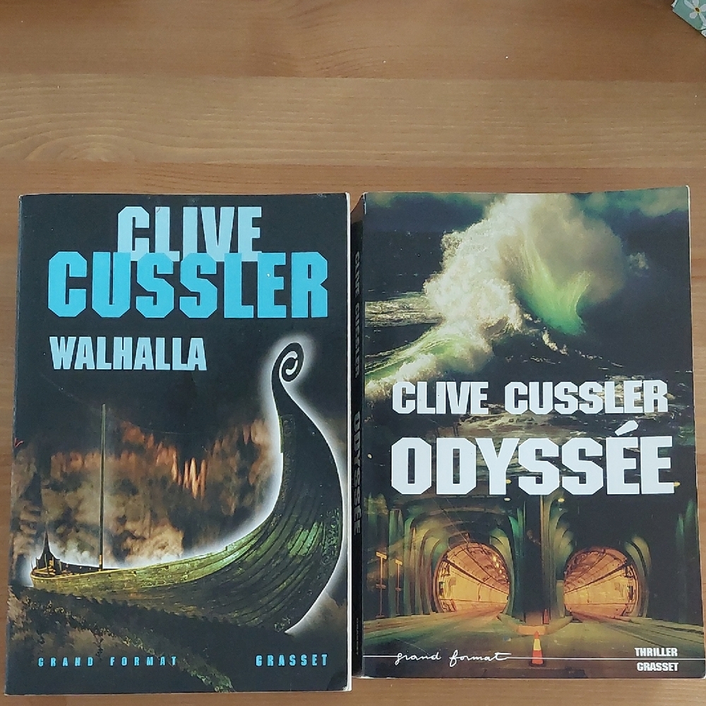 Clive Cussler Walhalla and Odyssée Books Livre Francais Thriller Lot